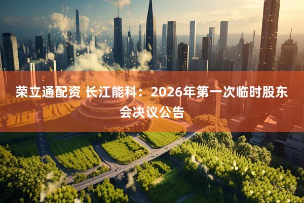 荣立通配资 长江能科：2026年第一次临时股东会决议公告